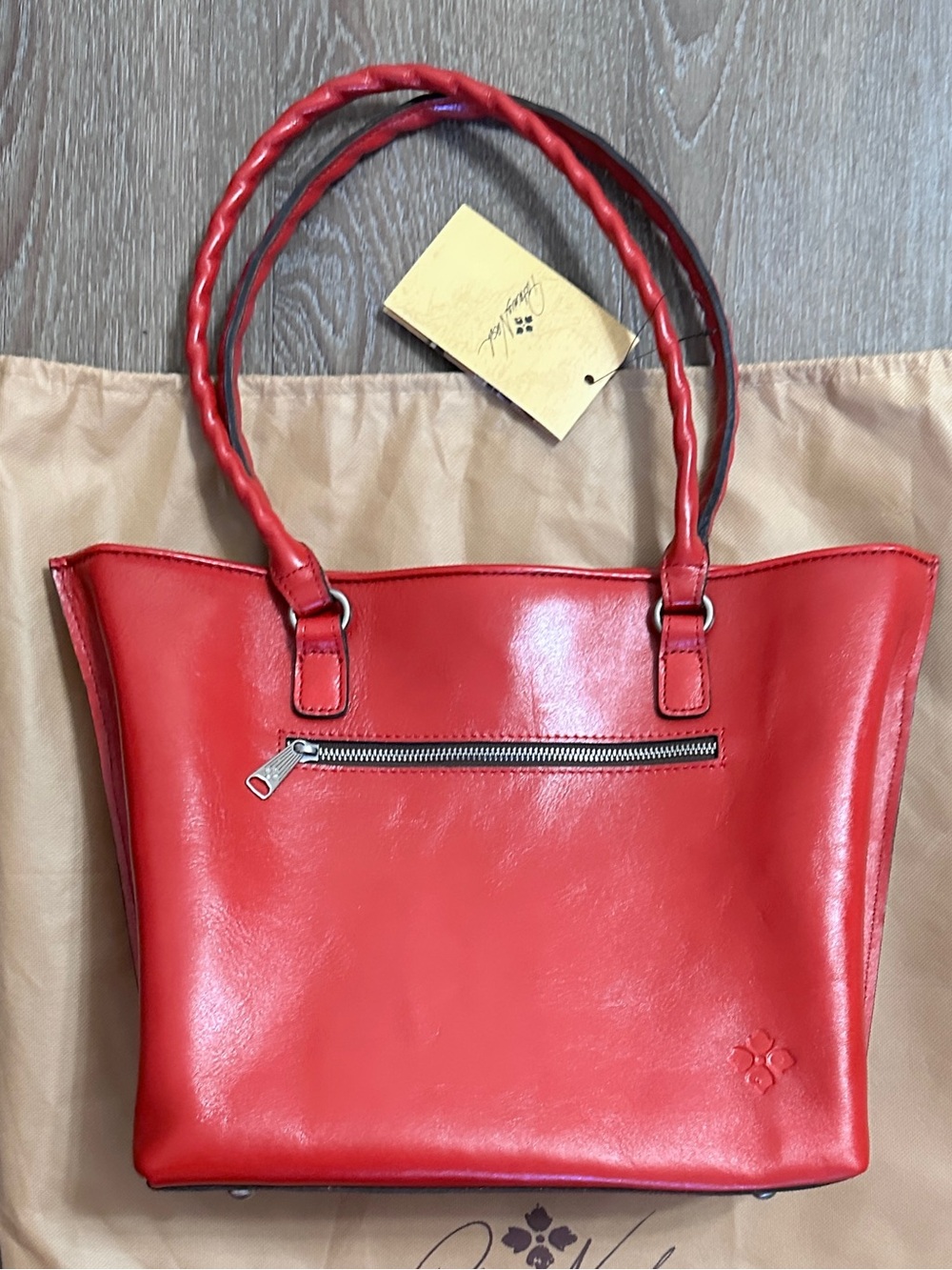 Patricia Nash Leather Cutout Adeline Tote Bag Purse New with tags - Picture 8 of 11